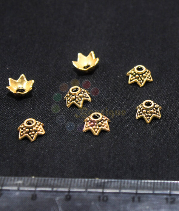 8mm antique gold bead cap (10pcs 3g)