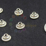 8mm iron silver bead cap