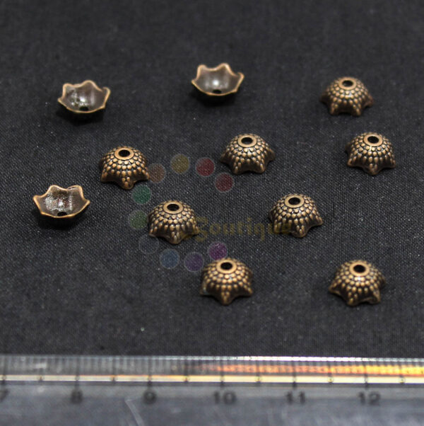 8mm copper bead cap