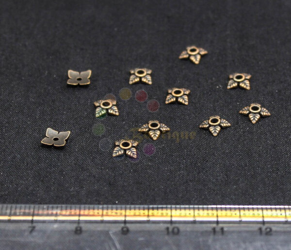 7mm copper bead cap 25pcs per pack