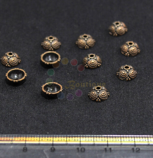 7mm copper bead cap