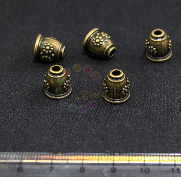 9mm bronze bead cap