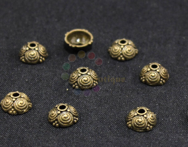 8mm bronze bead cap