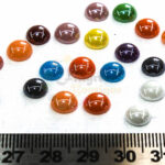7 mm multicolor cabochons 50pcs