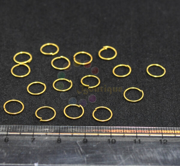 8mm gold jump rings  (10g 138 pcs)