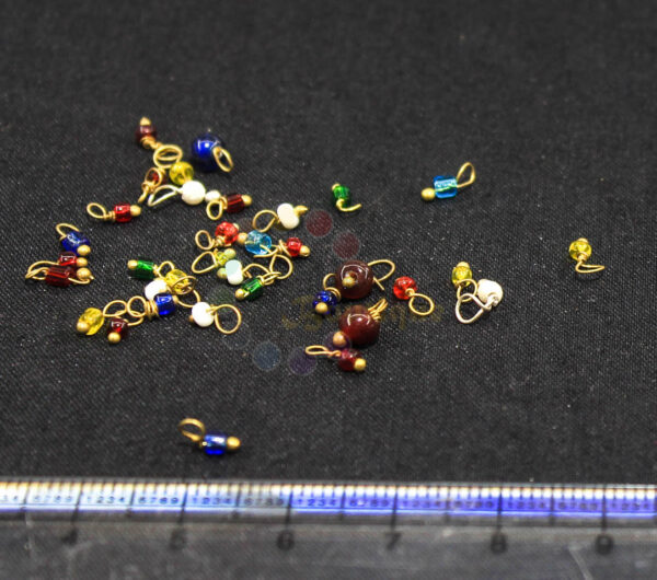 Multicolour Lorails multi size Gold Loop 10 Gram-approx 300 Beads
