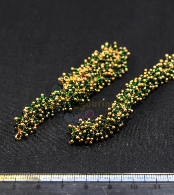 Dark Green Lorails 1mm Gold Loop 10 Gram