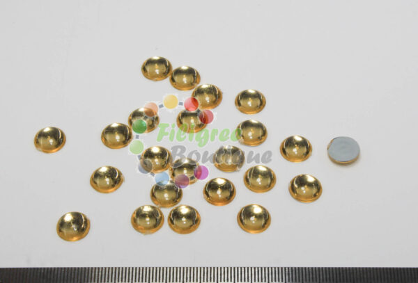 10mm Gold Cabochons approx 36pcs