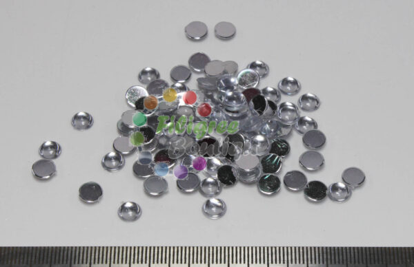 8mm White Cabochons approx 49pcs