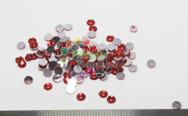8mm Red Cabochons approx 49pcs