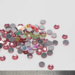 8mm Dark Pink Cabochons approx 49pcs