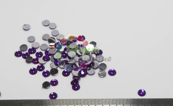 8mm Purple Cabochons approx 49pcs