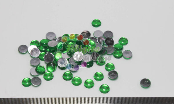 8mm Light Green Cabochons approx 49pcs