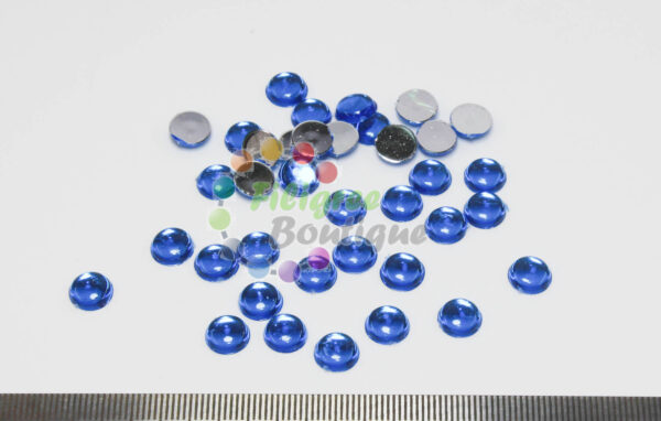 8mm Blue Cabochons approx 49pcs
