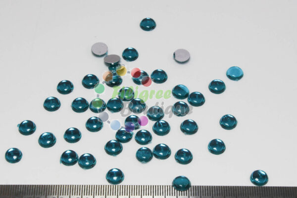 8mm Dark Blue Cabochons approx 49pcs