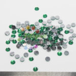 6mm Dark Green Cabochons approx 130pcs