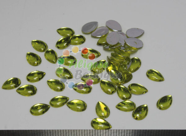 10x6mm Yellow Cabochons approx 60pcs