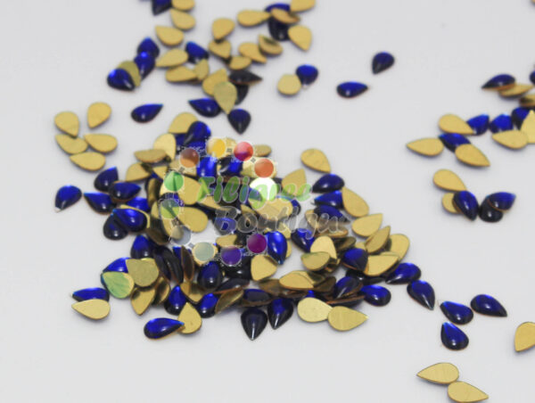 6x4mm  Royal Blue Cabochons approx 183pcs