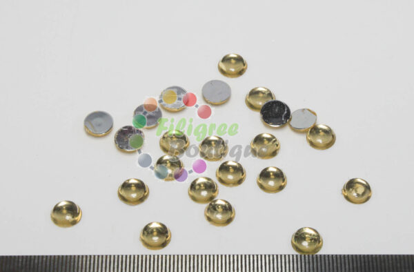 4mm Gold cabochons approx 250pcs