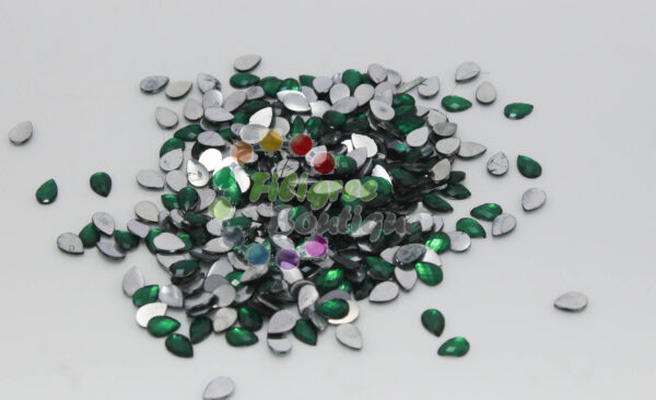 6x4mm  Dark Green Cabochons approx 400pcs
