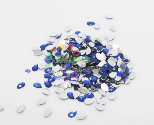 6x4mm Dark Blue  Cabochons approx 400pcs