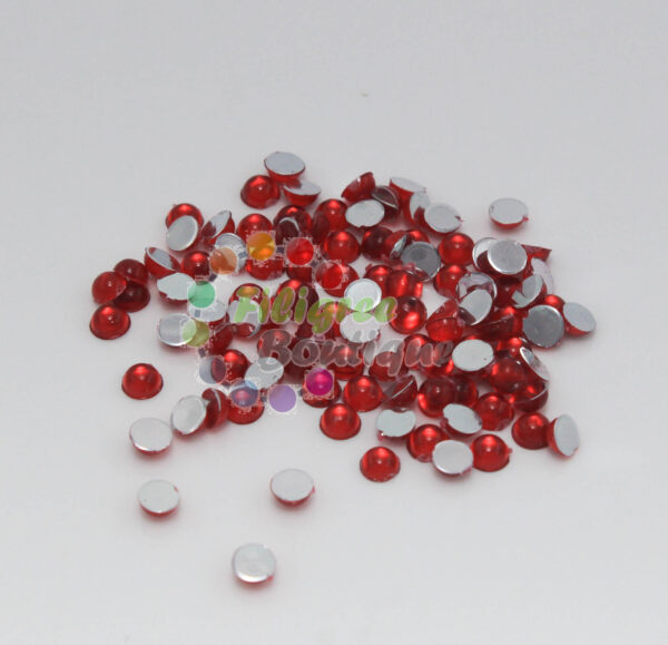 4mm Red Cabochons approx350pcs