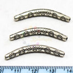 32mm metal tube antique silver