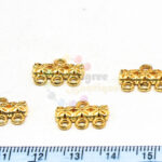 chain  link 3 hole antique gold