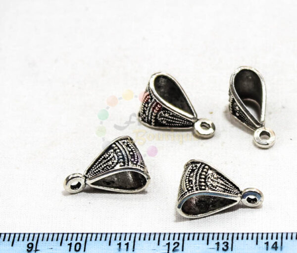 17*11mm antique silver bails