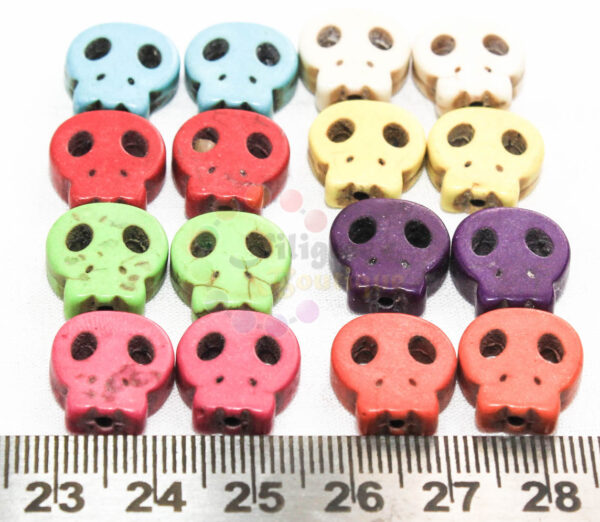 synthetic turquoise beads 15*12*3mm