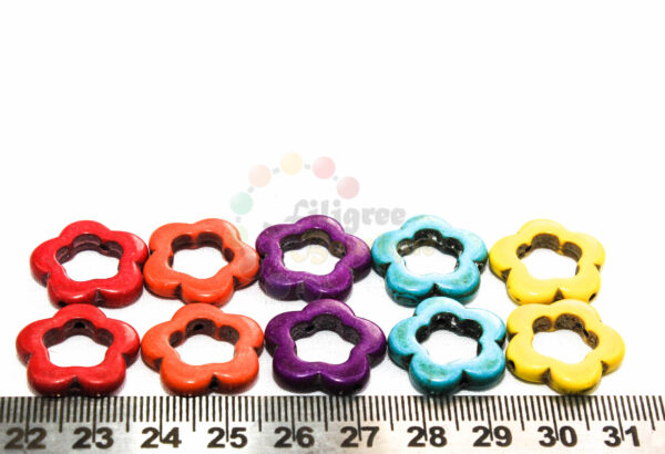 synthetic turquoise beads 19*4mm