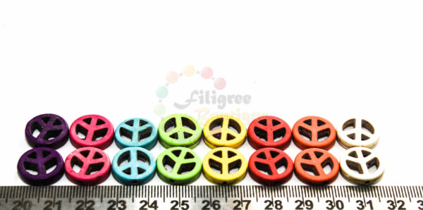 synthetic turquoise beads 15*3mm