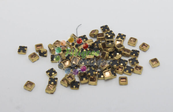 4mm Square Kundan Stone