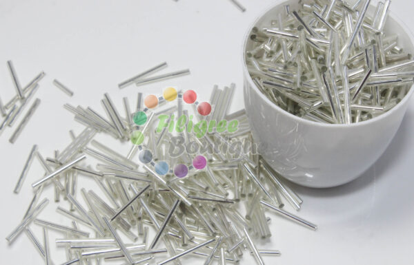 Silver Tube Beads - 35mm