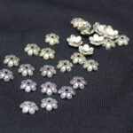 8x8mm Silver Bead Cap