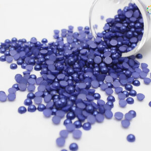 4mm Acrylic Round Cabochons - 10gm pack Approx 1000pcs - Navy BLue Color