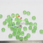 8mm Pumpkin Glass Bead Light Green - 10 gm pack of Approx 25 beads