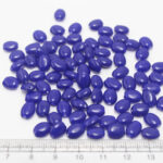 8mm Glass Beads Oval Shape-Royal Blue
