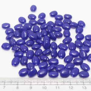 8mm Glass Beads Oval Shape-Royal Blue