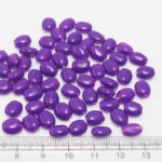8mm Glass Beads Oval Shape-Purple