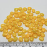 8mm Glass Beads Oval Shape-Yellow