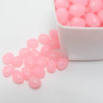 10x6mm - Glass Tumble Beads - 20 Beads in a pack - Light Pink