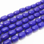 10x6mm - Glass Barrel Beads - 20 Beads in a pack - Violet
