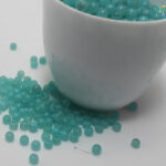 4mm - Glass Round Beads - 10gm pack approx 500 Beads in a pack - Light Blue