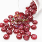 8mm - Glass Roundelle Beads - 20 Beads in a pack - Dark Red