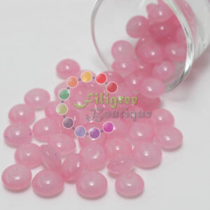 8mm - Glass Roundelle Beads - 20 Beads in a pack - Light Pink