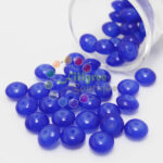 8mm - Glass Roundelle Beads - 20 Beads in a pack - Royal Blue