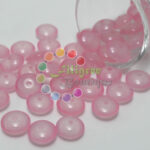 10mm - Glass Roundelle Beads - 20 Beads in a pack - Light Pink