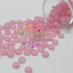 5mm - Glass Roundelle Beads - 20 Beads in a pack - Light Pink