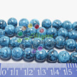 Glass Bead -  Blue - 10mm - 20 beads in a pack